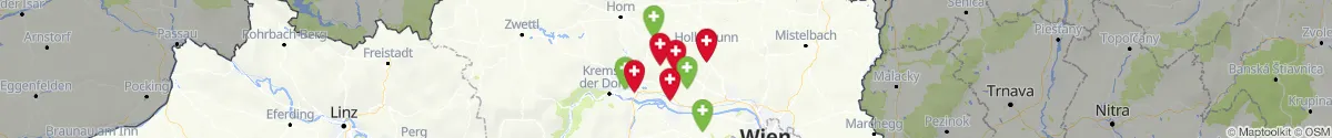 Kartenansicht für Apotheken-Notdienste in der Nähe von Ziersdorf (Hollabrunn, Niederösterreich)